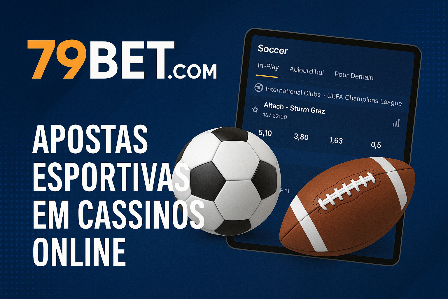 Aposte em apostas esportivas no cassino online 79BET.COM