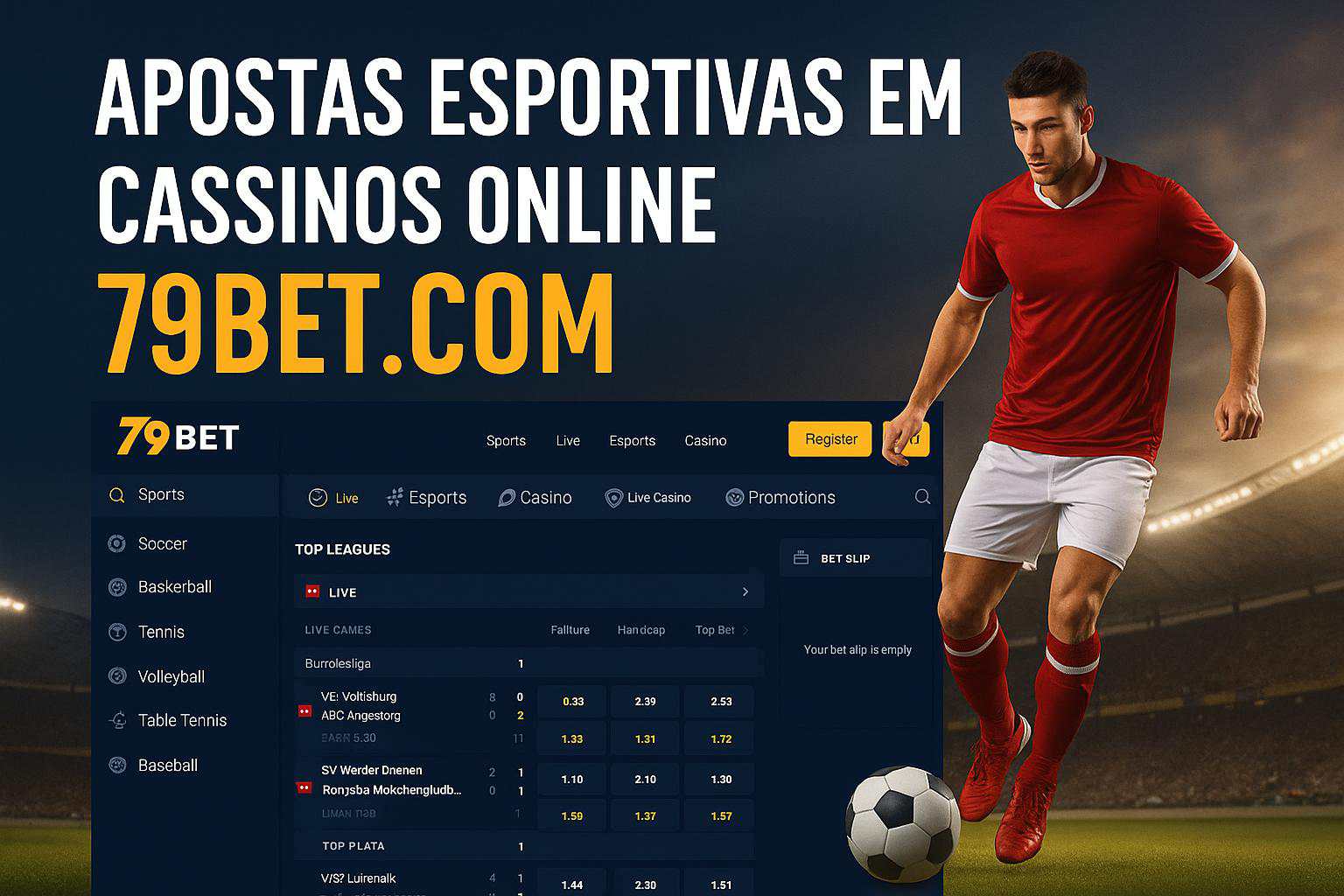 Apostas esportivas no cassino online 79BET.COM