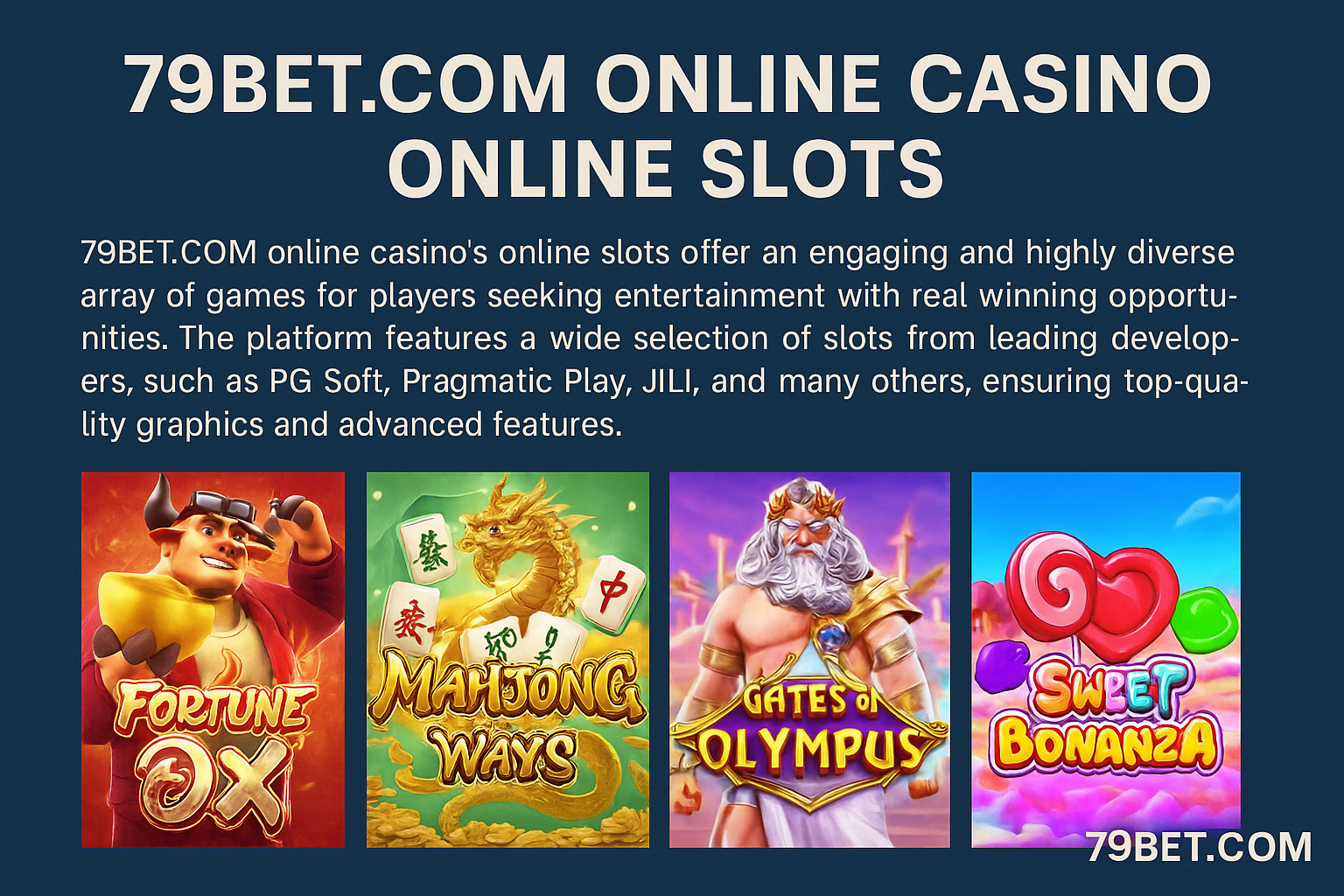Explore o mundo das slot machines no 79BET.COM Casino